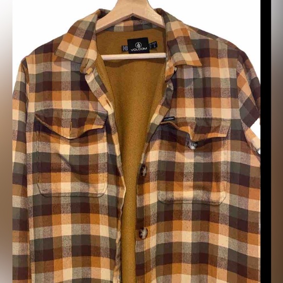 VOLCOM Polar Boobear Long Sleeve Bronze- Size Small- PreOwned - Picture 7 of 12